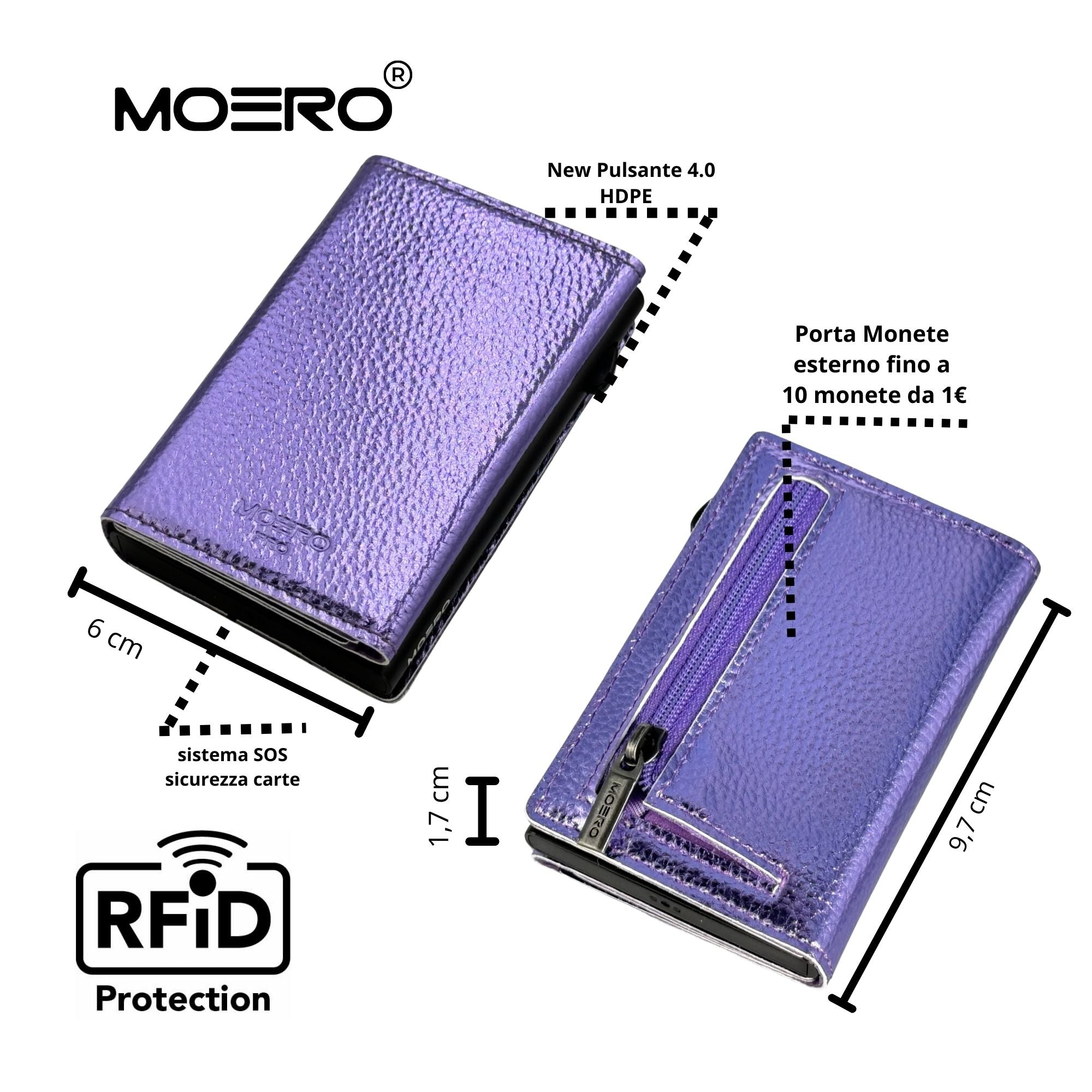 PRO Metallic Purple Zip 
