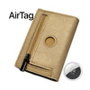 Airtag PRO Saffiano Gold Zip