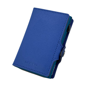 Saffiano Blue Shock Zip