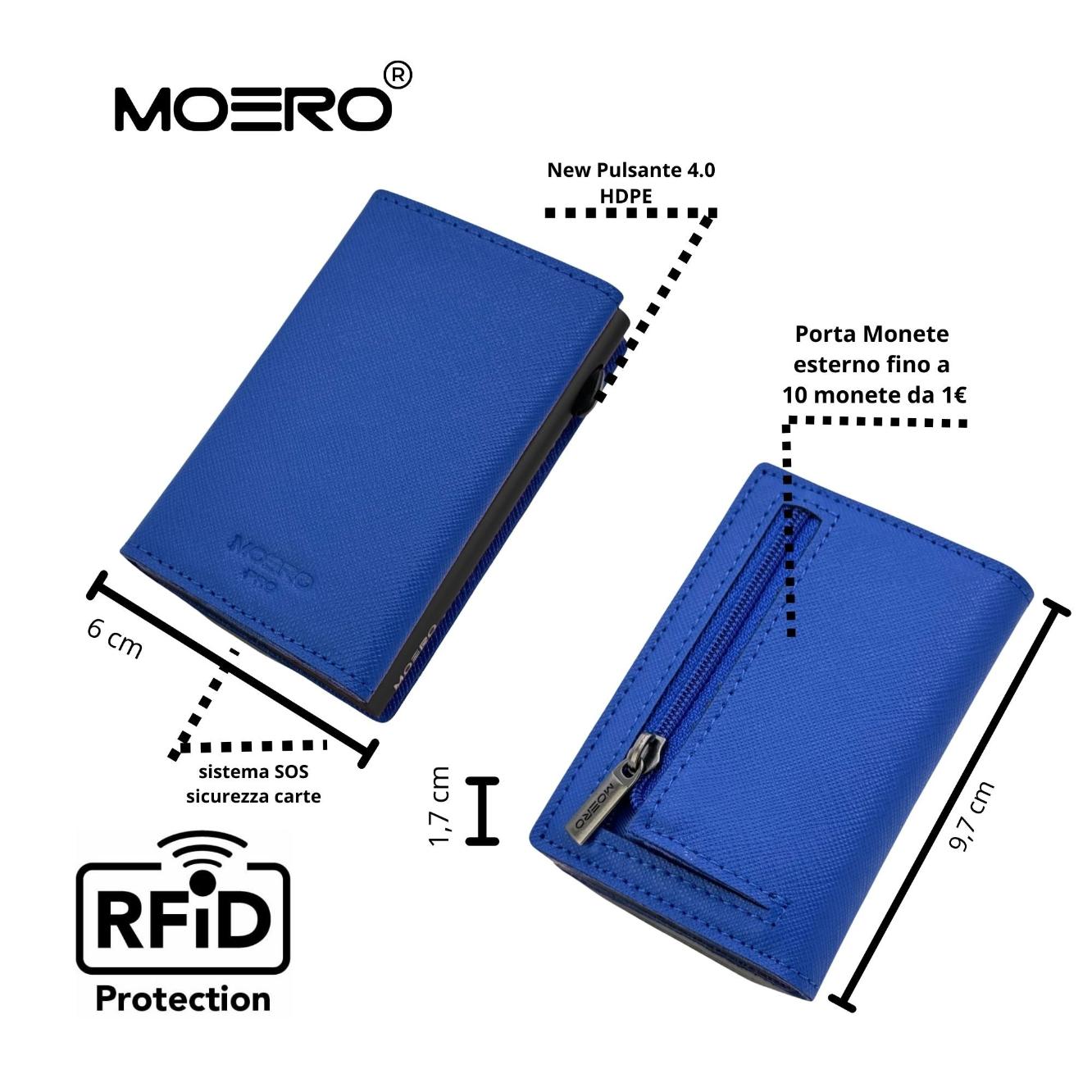 PRO Saffiano Blue Shock Zip