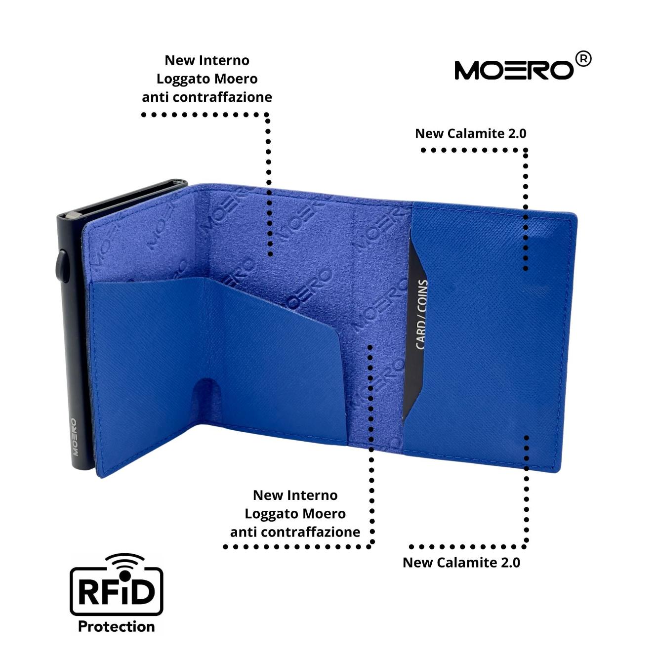 PRO Saffiano Blue Shock Zip